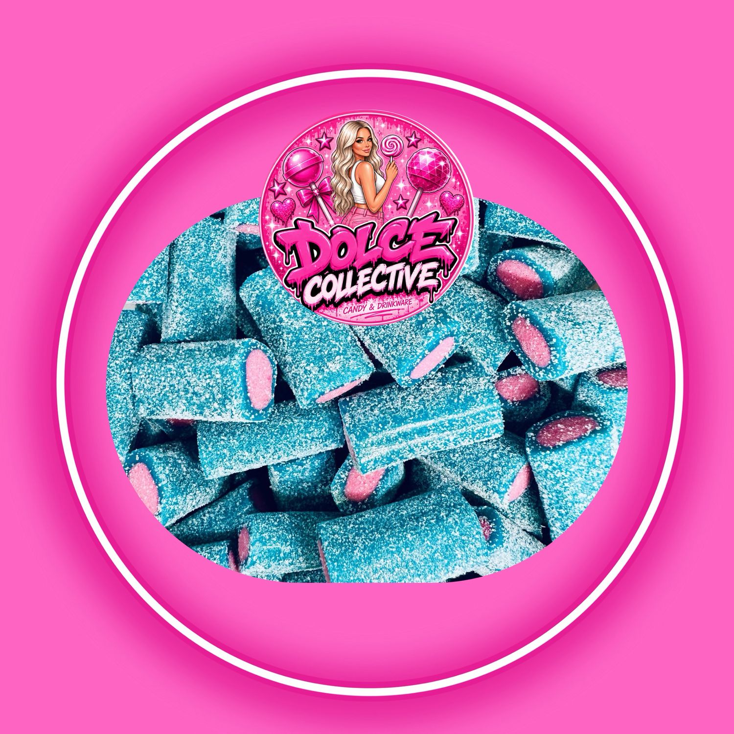 Sour Blue Raspberry Jumbo Tubes 100g