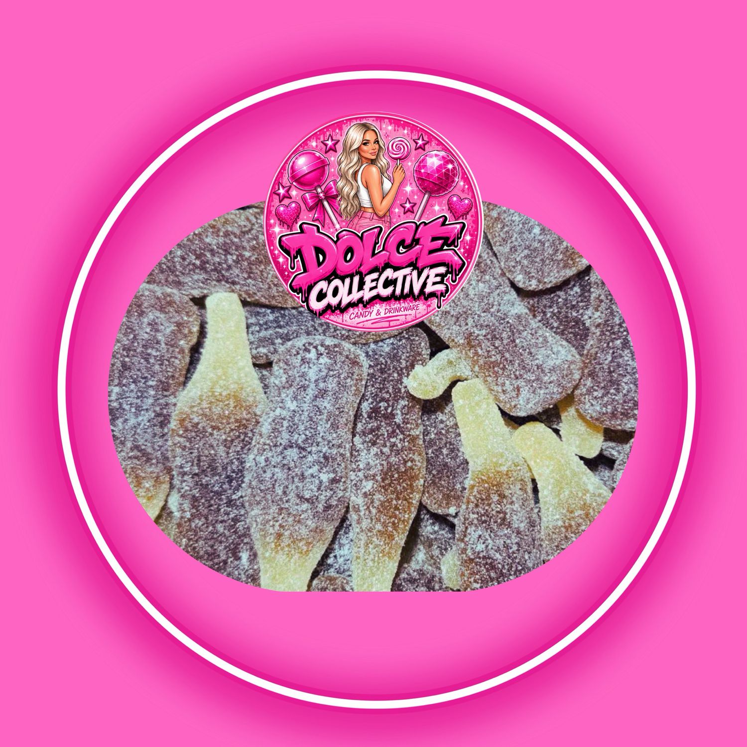Jumbo Sour Cola Bottles 100g