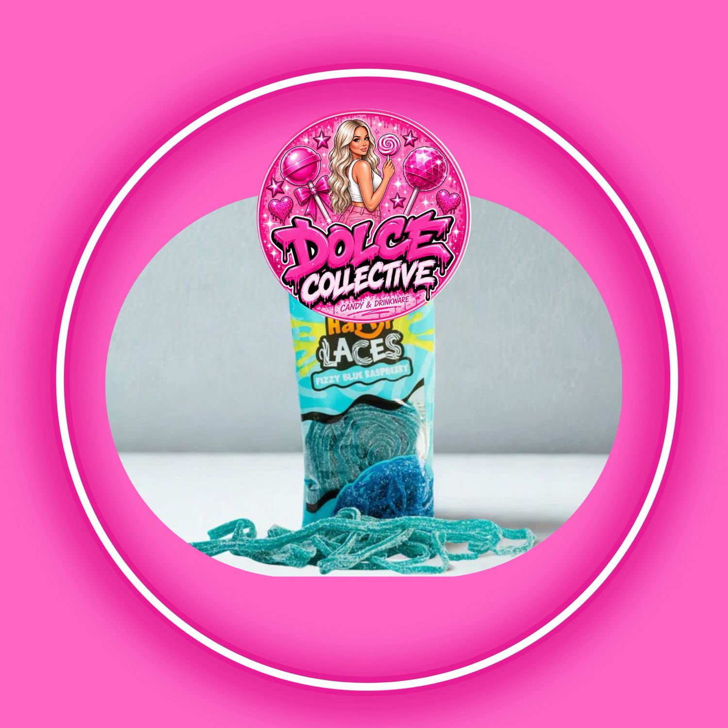 Bebeto Laces Fizzy Blue Raspberry 180g