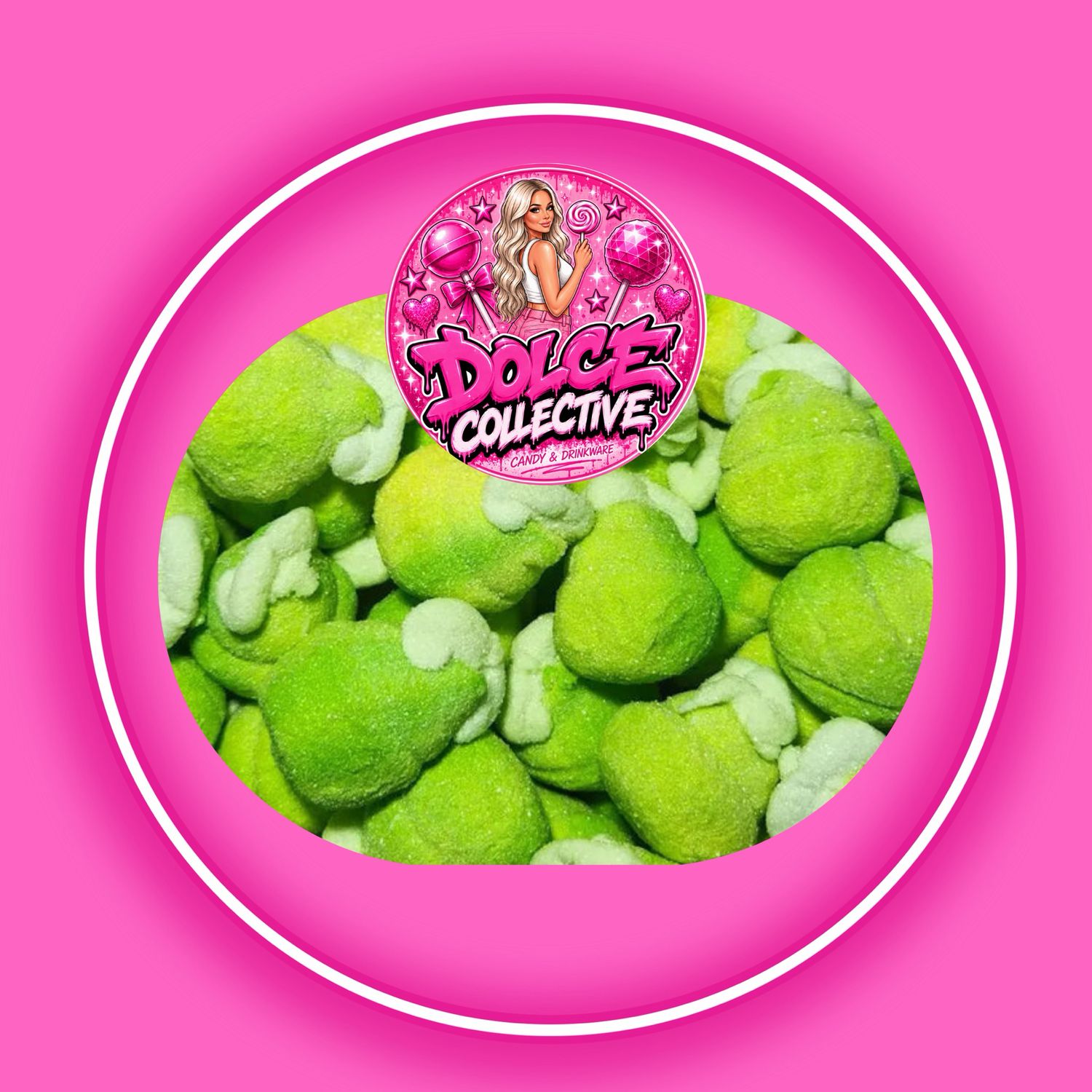 UK Filled Apple Mallows 100g
