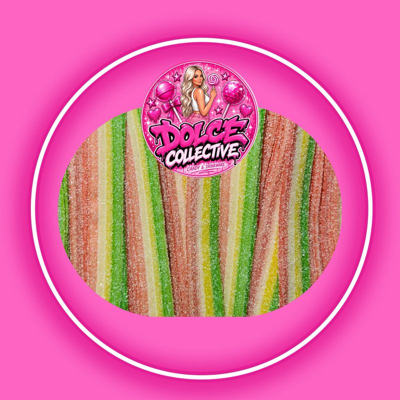 Sour Raspberry Lemonade &amp; Pineapple Belts 100g