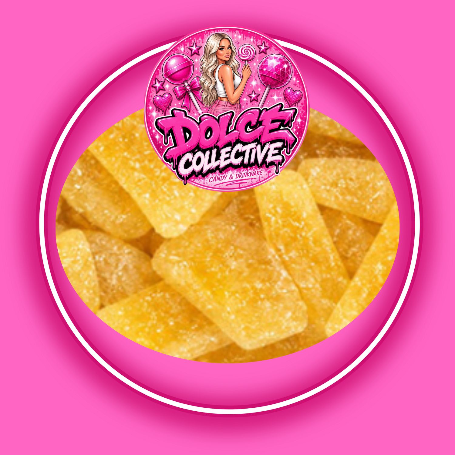 Sour Pineapple Gummy Pie's