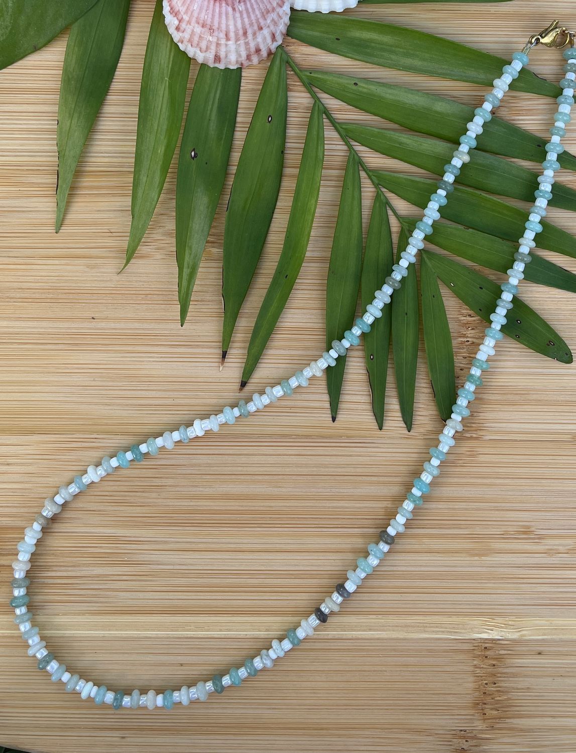 Sage Green and white