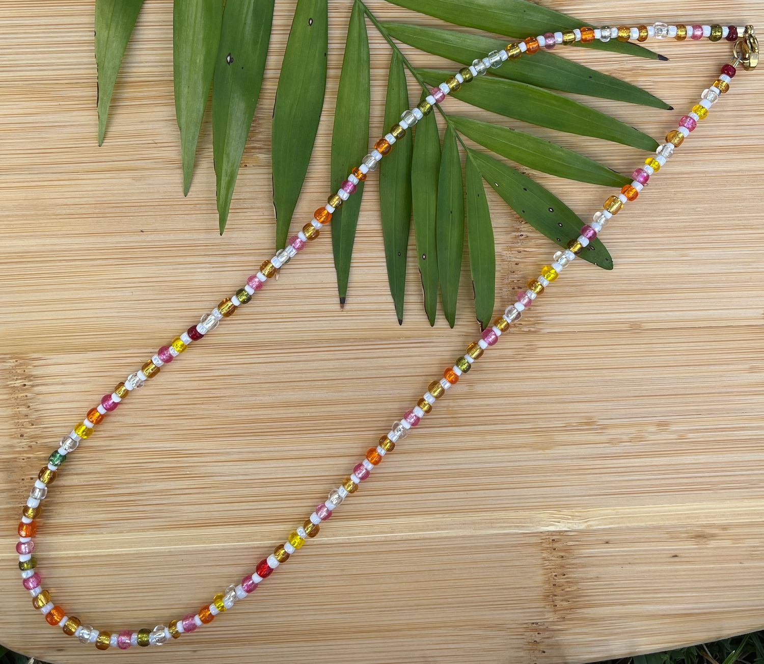 Colorful and White Beaded