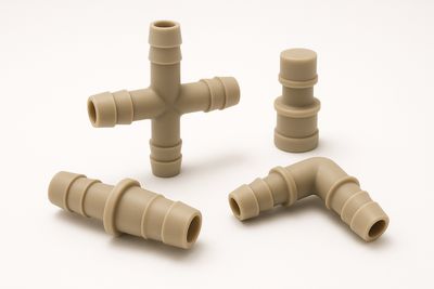 RACCORDI PORTAGOMMA IN POLIAMMIDE E RESINA ACETALICA