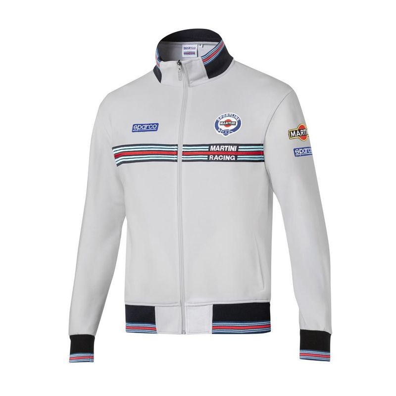 FELPA FULL ZIP MARTINI RACING GRIGIO FELPA FULL ZIP MARTINI RACING GRIGIO