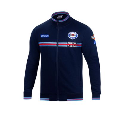 FELPA FULL ZIP MARTINI RACING BLU