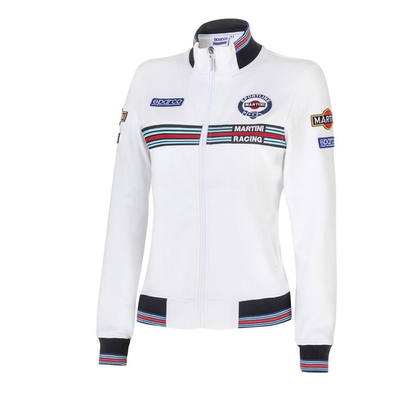 FELPA FULL ZIP MARTINI RACING LADY TG L BIANCO FELPA FULL ZIP MARTINI RACING LADY TG L BIANCO