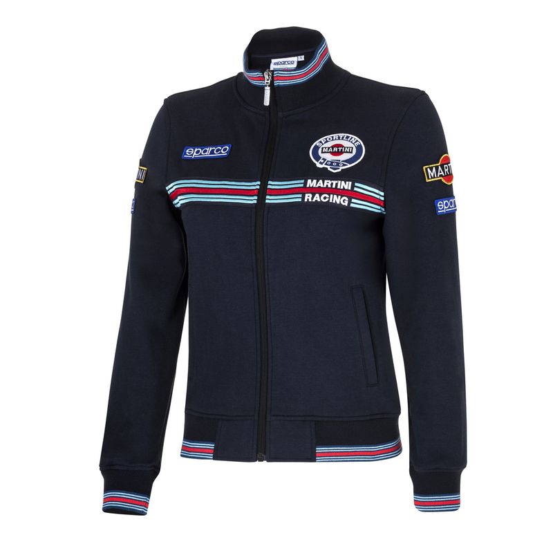 FELPA FULL ZIP MARTINI RACING LADY TG L BLU FELPA FULL ZIP MARTINI RACING LADY TG L BLU