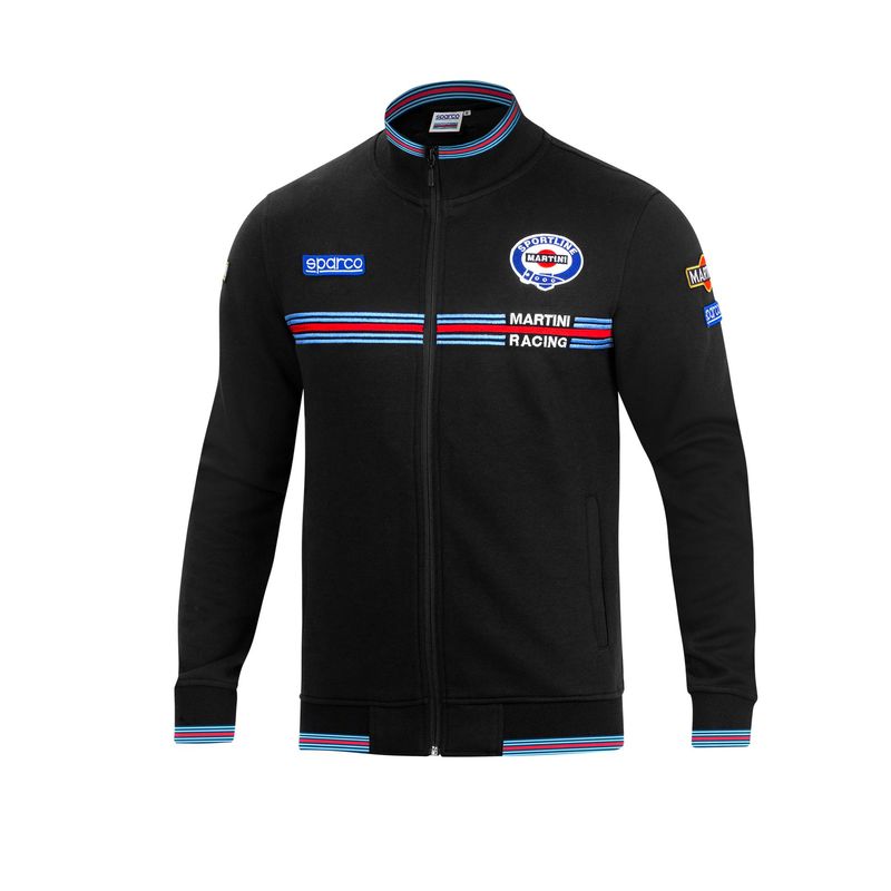 FELPA FULL ZIP MARTINI RACING NERO FELPA FULL ZIP MARTINI RACING NERO