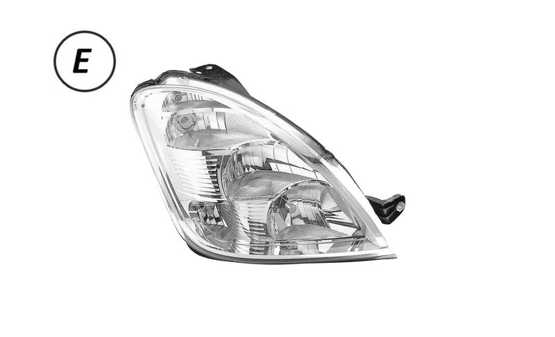 FARO DESTRO ELETTRICO CON MOTORE (H1-H7-H7-PY21W-W5W) OMOLOGATO