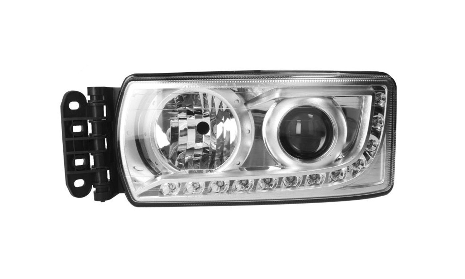 FARO SINISTRO ELETTRICO SENZA MOTORE CON CENTRALINA SENZA LAMPADINA (H7-H7-LED)