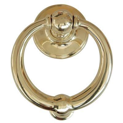 BATTENTE X PORTONE RING COTTALI  IN OTTONE LUCIDO MM 110