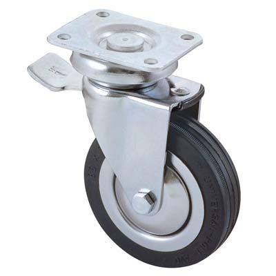 RUOTA A FORCELLA GIREVOLE + FERMO 155BIS - AVO