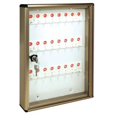 BACHECA PORTA CHIAVI ALUBOX IN ALLUMINIO BRONZATO