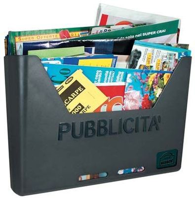 CASSETTA PORTA PUBBLICITA CAROSELLO ALUBOX IN POLICARBONATO ANTRACITE MM 250X75 H.MM 360