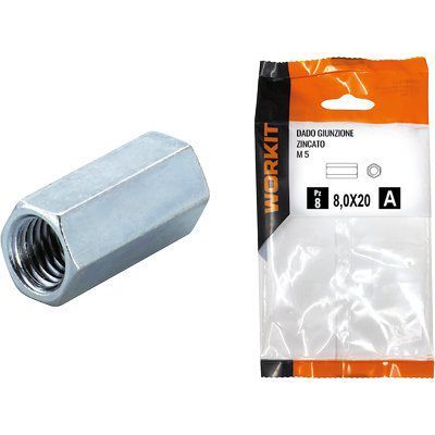 DADO GIUNZIONE ZINCATO SELF WORKIT  - M 10 - MM 17X40 - CF=PZ 2