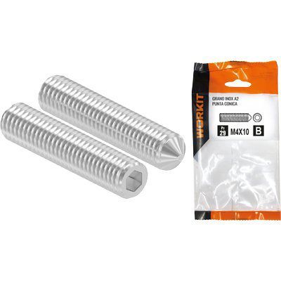 GRANO PUNTA CONICA INOX A2 SELF WORKIT