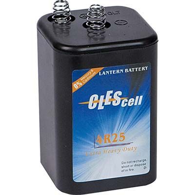 BATTERIA PER LAMPEGGIATORE CANTIERE DA 6 VOLT