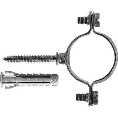 COLLARE TUBO CZV FISCHER IN  ACCIAIO ZINCATO CONF. DA 10 PZ