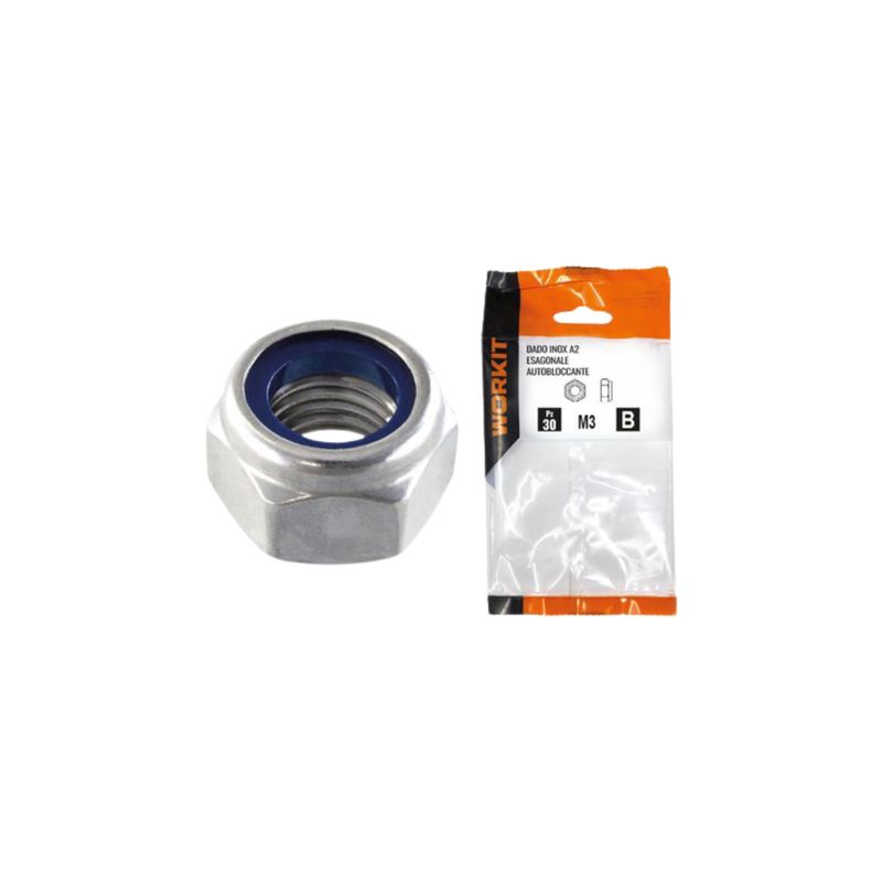 DADO ESAGONALE AUTOBLOCCANTE INOX A2 SELF - WORKIT