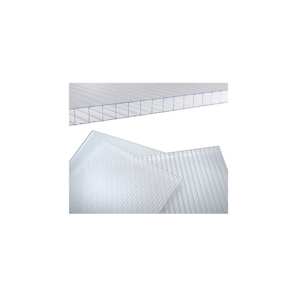 LASTRA ALVEOLARE IN POLICARBONATO TRASPARENTE