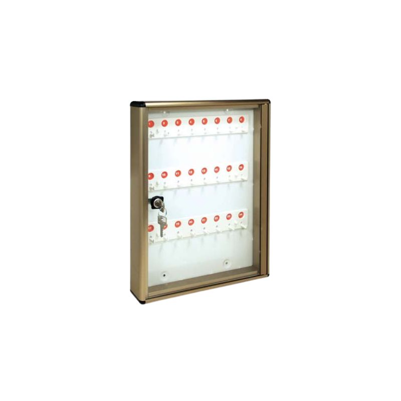 BACHECA PORTA CHIAVI ALUBOX IN ALLUMINIO BRONZATO