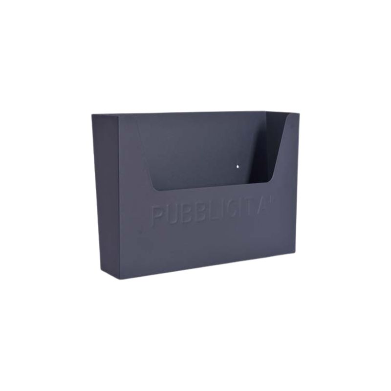 CASSETTA PORTA PUBBLICITA EFFE IN ACCIAIO VERNICIATA ANTRACITE (MM )355X100 H.MM 290