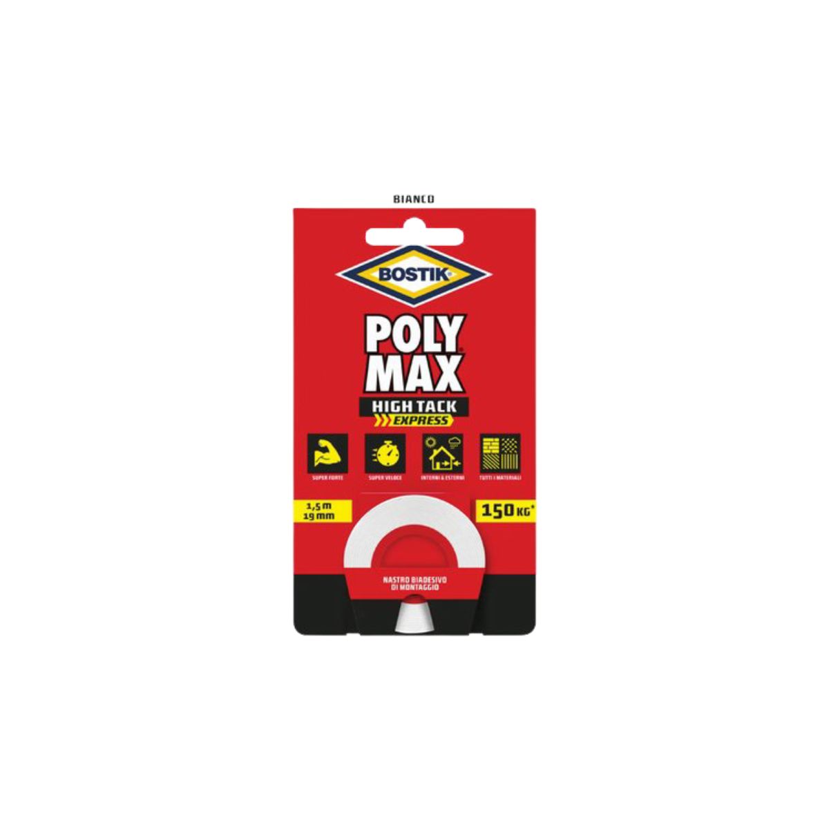 BOSTIK POLYMAX HIGH TACK NASTRO BIADESIVO