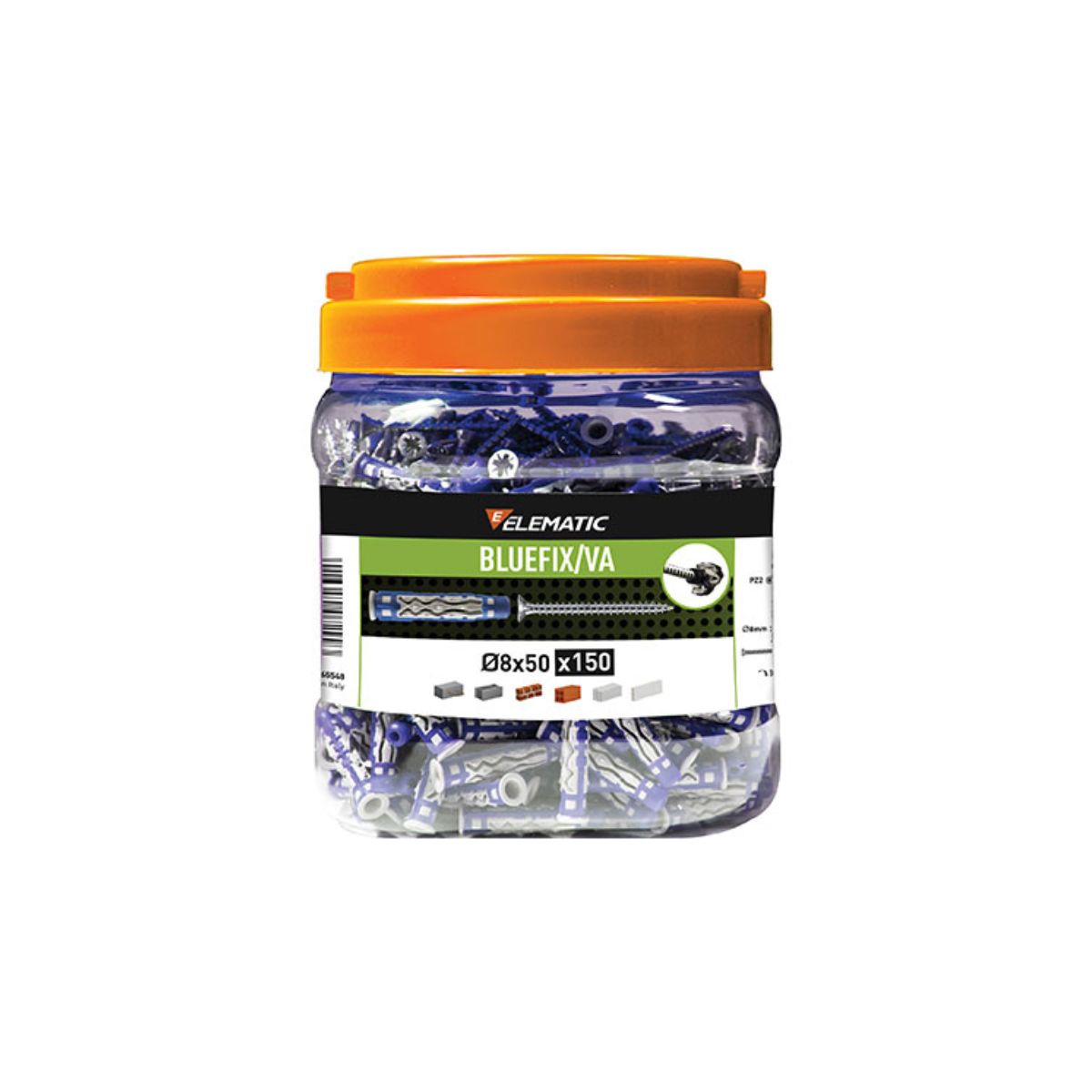 TASSELLO NYLON BLUEFIX/VA 8 TSP PROMOPACK ELEMATIC CONF. DA 150 PZ