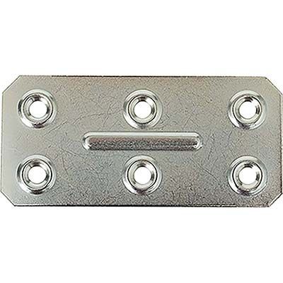 GIUNZIONE 6 FORI DRITTA ZINCATA (S.MM 1,0 - CM 4X8,6) CONF. DA 100 PZ