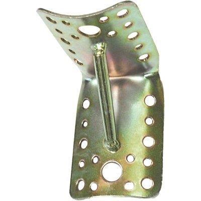 GIUNZIONE GAZEBO TONDA 90° CON SAETTA ZINCATA GIALLA PER PALI Ø 80–100 MM (65X85X85)