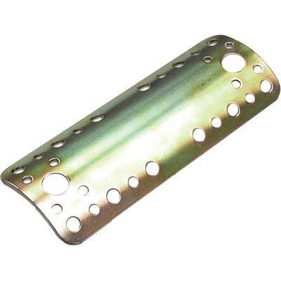 GIUNZIONE GAZEBO DRITTA TONDA 933 ZINCATA GIALLA PER PALI Ø 80–100 MM 170×65 MM SPESSORE 2,0 MM