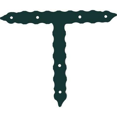 GIUNZIONE GAZEBO A T ORNAMENTALE 964 IN ACCIAIO VERNICIATO GRAFITE SPESSORE 5,5 MM (360×295)