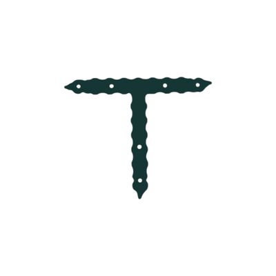 GIUNZIONE GAZEBO A T ORNAMENTALE 964 IN ACCIAIO VERNICIATO GRAFITE SPESSORE 5,5 MM (360×295)