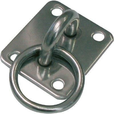 CAVALLOTTO FISSO TONDO + ANELLO 925I ACCIAIO INOX SPESSORE 8,0 MM (20X 21)
