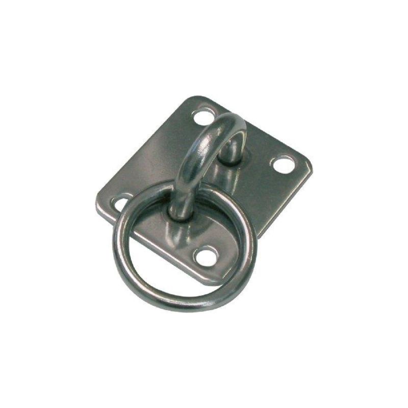 CAVALLOTTO FISSO TONDO + ANELLO 925I ACCIAIO INOX SPESSORE 8,0 MM (20X 21)