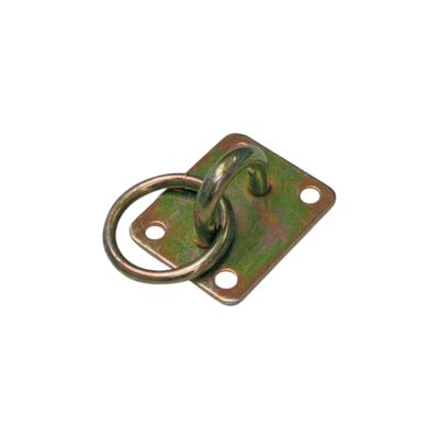 CAVALLOTTO FISSO TONDO + ANELLO 925 ZINCATO GIALLO SPESSORE 8,00 MM (20X 21)