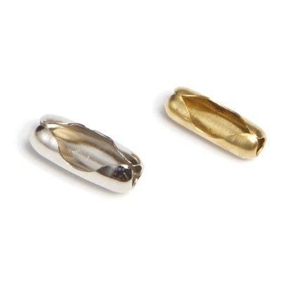 CHIUSURA CATENA A PERLINE SELF CROMATA D.MM 3,2 + OTTONATA D.MM 3,6 CF=PZ 10 CHIUSURA CATENA A PERLINE SELF CROMATA D.MM 3,2 + OTTONATA D.MM 3,6 CF=PZ 10