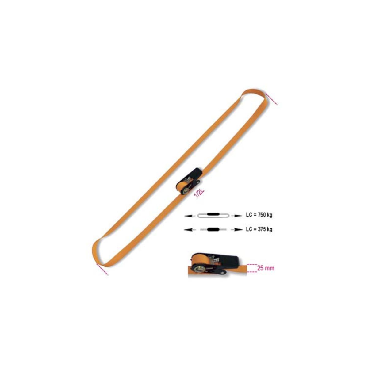 CINGHIA AD ANELLO + CRIC 8188C ROBUR L. MT 5 H. MM 25