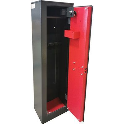 ARMADIO PORTA FUCILI CLASSIC 5 POSTI EFFE + TESORETTO CM 35X25 H.CM 145