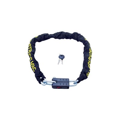 CATENA DI SICUREZZA CEMENT QUADRA CON LUCCHETTO ILSA 85308 RIVESTITA IN TELA MM 7,0 LUNGHEZZA CM 100