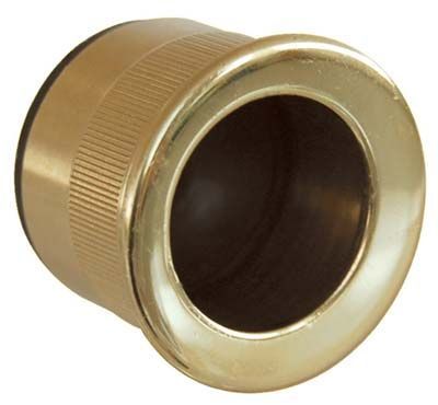 MANIGLIA A DITALE INCASSO TONDA COTTALI IN OTTONE LUCIDO  25x12 MM