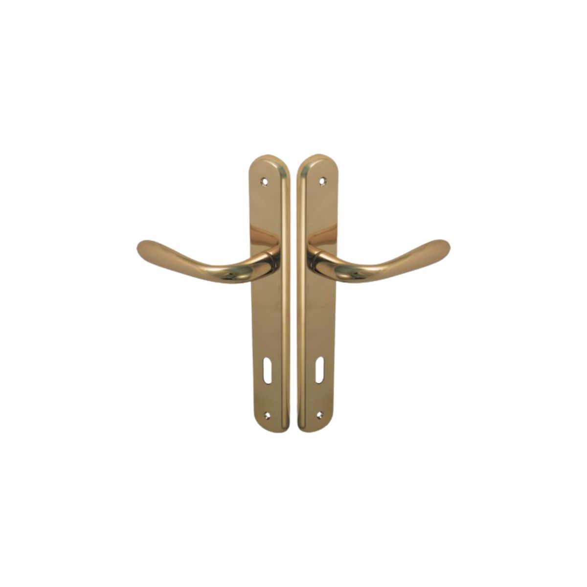 MANIGLIA GOCCIA OTTONE PLACCA FORO PATENT IN CONF. DA 2 PZ