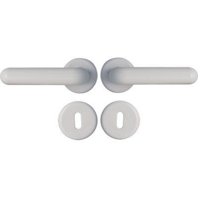 MANIGLIA KING ROSETTA FORO PATENT IN CONF.DA 2 PZ