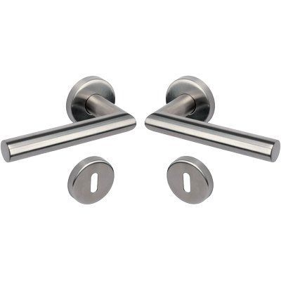 MANIGLIA NOVANTA ROSETTA FORO PATENT COTTALI IN ACCIAIO INOX SATINATO IN CONF. DA 2 PZ