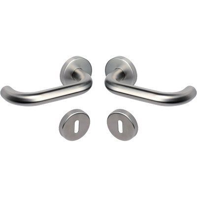 MANIGLIA OLARIX ROSETTA FORO PATENT COTTALI IN ACCIAIO INOX SATINATO IN CONF DA 2 PZ