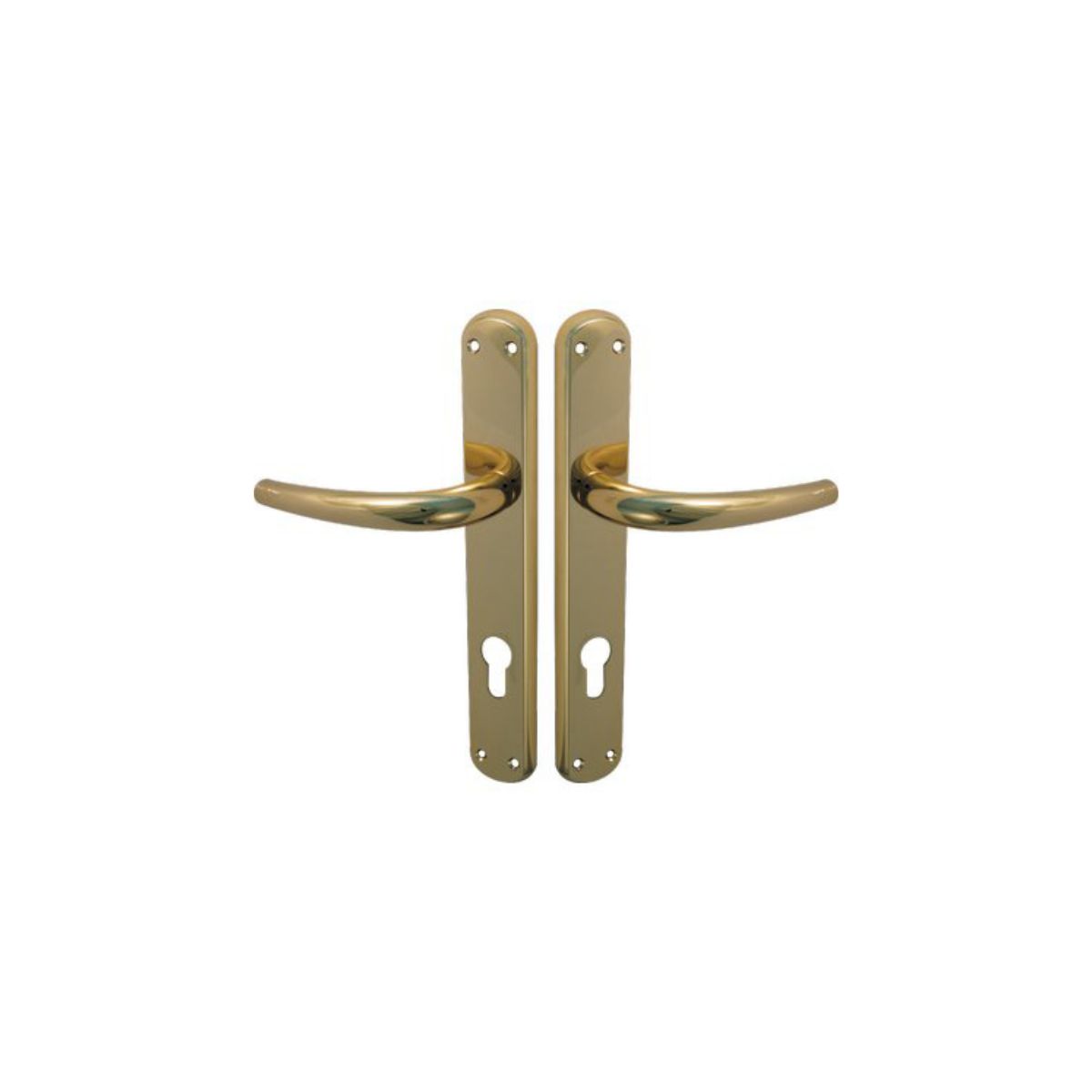 MANIGLIA TORINO OTTONE FORO SAGOMATO ZAMA OTTONE LUCIDO Q8 I.MM 90 IN CONF. DA 2 PZ