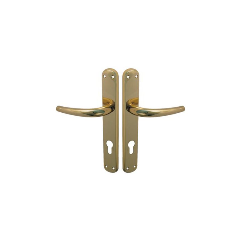 MANIGLIA TORINO OTTONE FORO SAGOMATO ZAMA OTTONE LUCIDO Q8 I.MM 90 IN CONF. DA 2 PZ