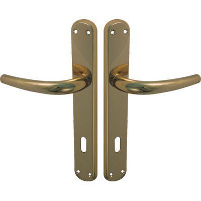 MANIGLIA TORINO OTTONE FORO PATENT ZAMA OTTONE LUCIDO Q8 IN CONF.DA 2 PZ